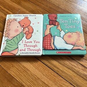 Children’s adorable book bundle Caroline Jayne church some signs of use in pics.